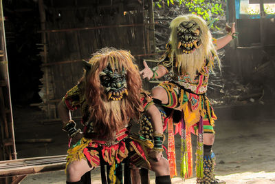 A mask traditional javanese dance 