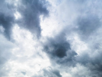 Low angle view of clouds in sky