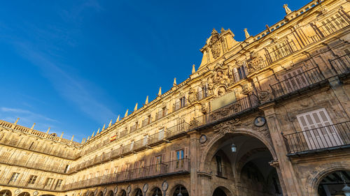 Low angle view of historical building against sky