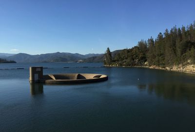 Scenic view of calm lake