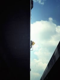 Low angle view of horse against sky