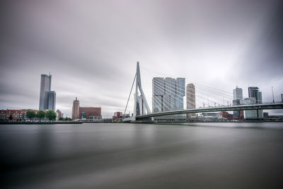 Modern buildings in city against sky