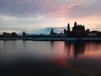 View of city at waterfront