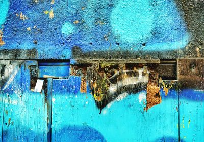 Full frame shot of weathered brick wall