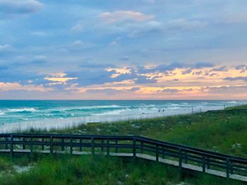 Scenic view of sea against sky