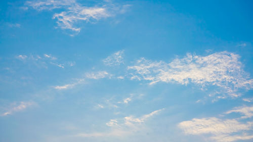 Low angle view of clouds in sky