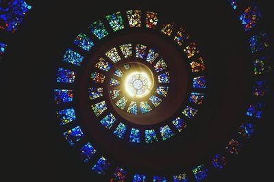 Low angle view of ceiling