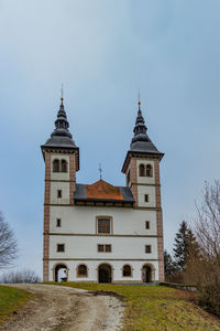 Low angle view of building against sky