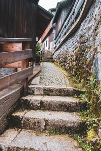 Alley amidst buildings in city