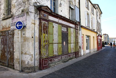 Street amidst buildings in city