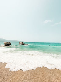 Scenic view of sea against sky