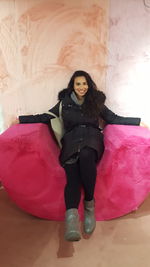 Portrait of young woman