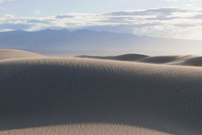 Scenic view of desert against sky