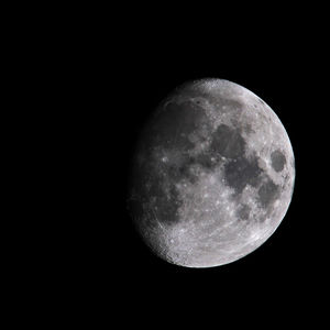 Close-up of moon against black sky