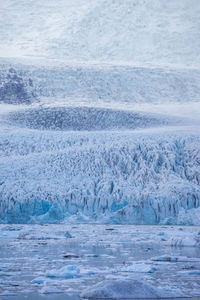 Scenic view of frozen sea