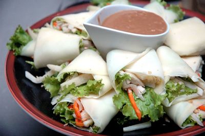 Close-up of salad in plate