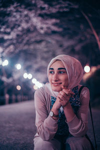 Portrait of a smiling young woman