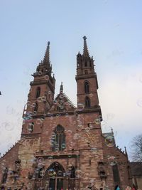Low angle view of temple against clear sky