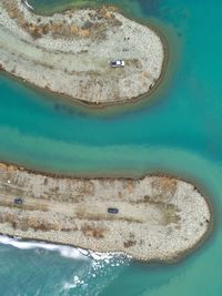 High angle view of swimming pool