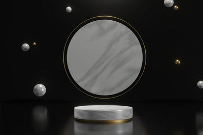 Close-up of beer glass on table