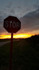 Road at sunset