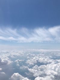 Low angle view of clouds in sky