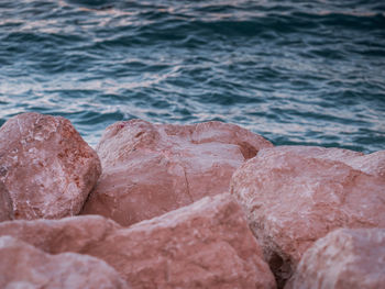 Close-up of sand on beach