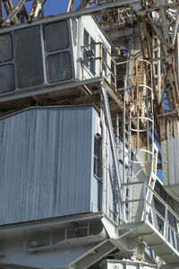 Low angle view of abandoned building