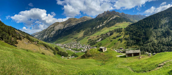 Panoramic view of landscape against sky