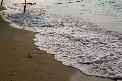 High angle view of beach