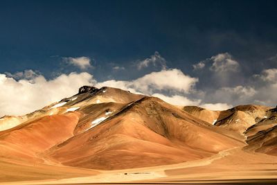 Scenic view of desert against sky