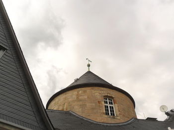 Low angle view of building against sky