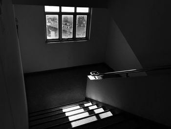 Directly below shot of staircase in building