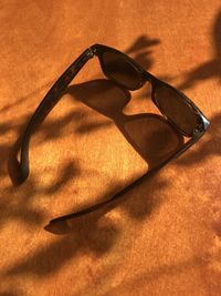 High angle view of sunglasses on table