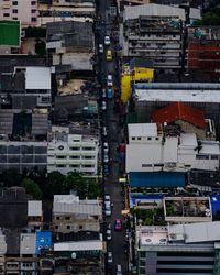 High angle view of city