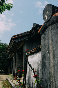 Built structure against cloudy sky