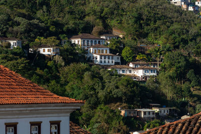 High angle view of townscape