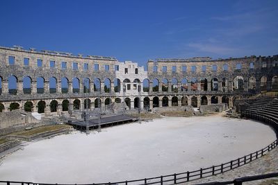 View of historic building against sky in city