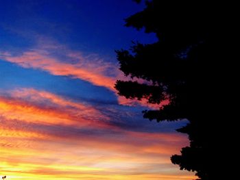 Low angle view of dramatic sky