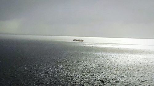 View of boats in sea