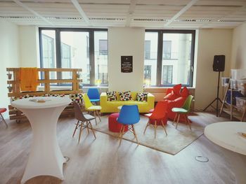 Chairs and table in room