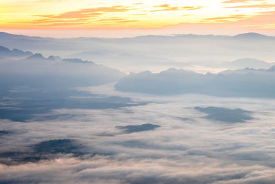 Scenic view of cloudscape during sunset