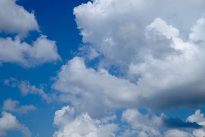 Low angle view of clouds in sky