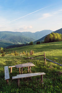 Scenic view of landscape against sky