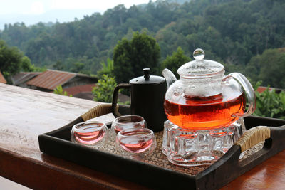 Close-up of drink on table