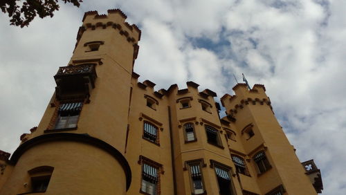 Low angle view of buildings against sky