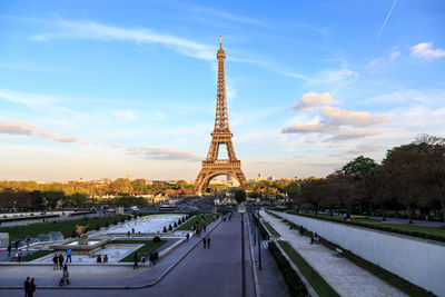  eiffel tower and jardins du trocadéro from the palais de chaillot