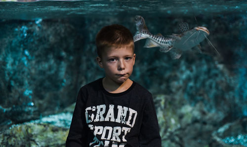 Portrait of boy looking at camera