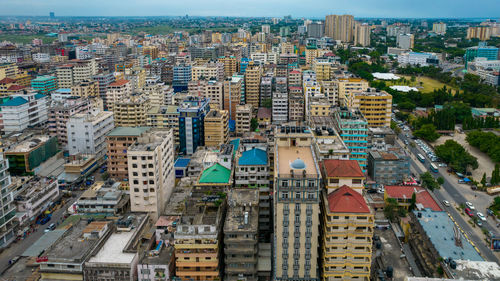 Aerial view of dar es salaam, tanzania