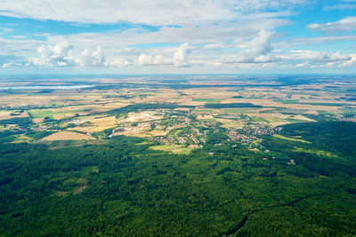 Scenic view of landscape against sky